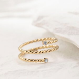 Radiant Twirl Ring