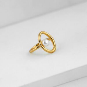 Pearl Orbit Ring