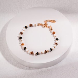 Tiger's Gaze Pearl Bracelet