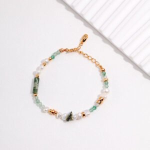Green Oasis Pearl Bracelet