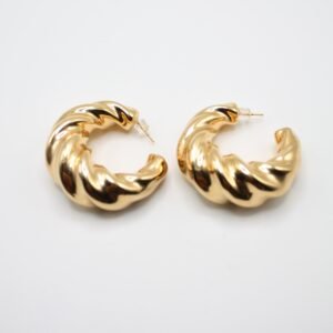 Croissant Twist Hoops