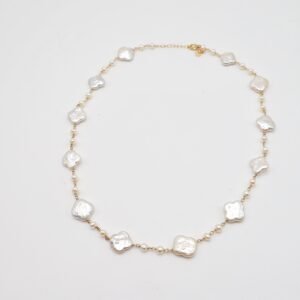 Clover Pearl Necklace